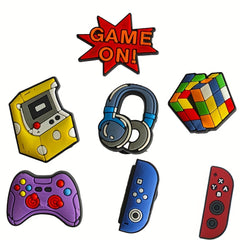 10pcs Game On Funny Shoe Charms For Clogs Sandals Shoes Decoration
