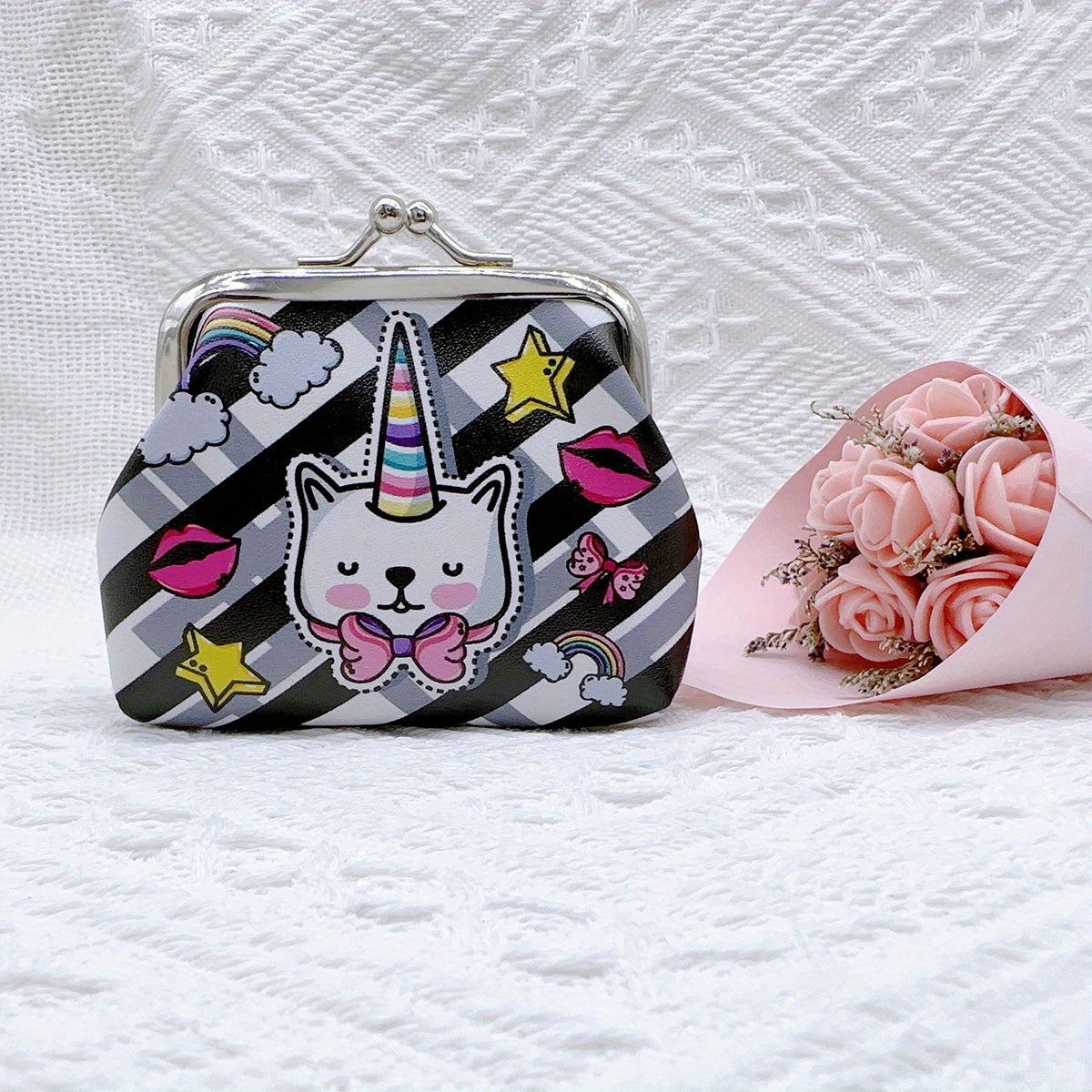 Cat Pattern Coin Purse Bag Birthday Gift