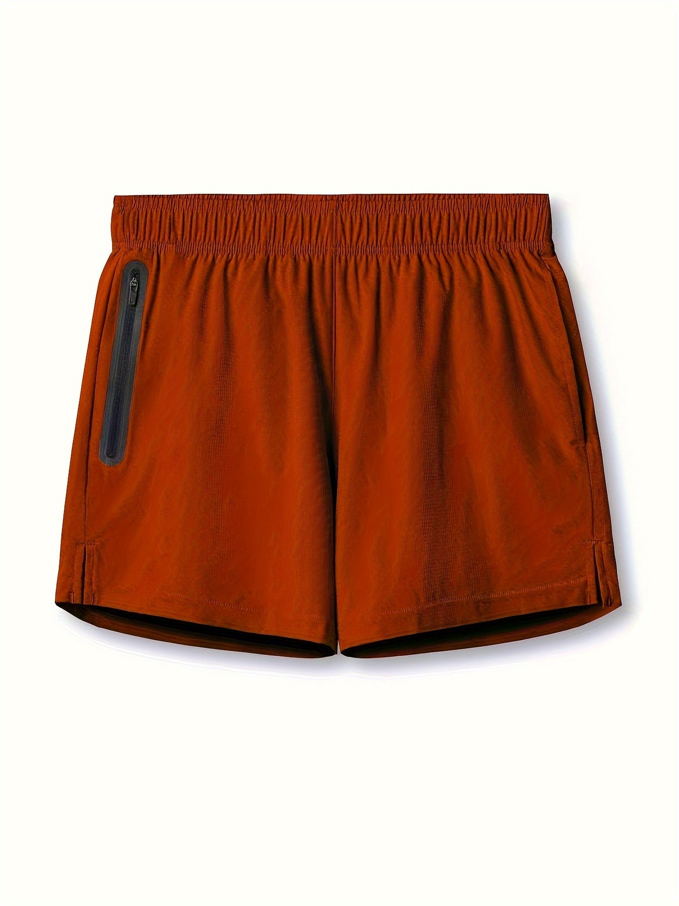 Men's Breathable Zip Pocket Shorts for Fitness Training