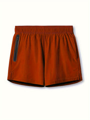 Men's Breathable Zip Pocket Shorts for Fitness Training