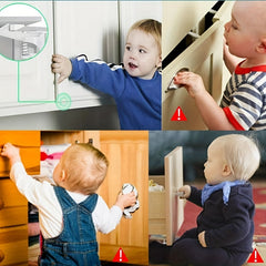 5pcs Adhesive Baby Safety Lock for Drawers and Cabinets