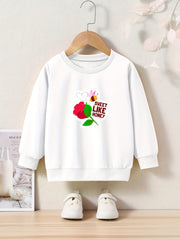 OERYUI Kids Sweet Like Honey Print Sweatshirt - Comfy Pullover