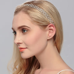 Rhinestones Headband Crown First Communion Wedding Pageant