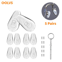 OOLVS Air Chamber Eyeglass Nose Pads Soft Silicone Sunglasses Nose Pads