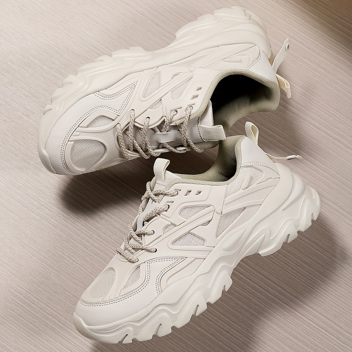 Women's Platform Sports Shoes Mesh Breathable Lace Up Sneakers