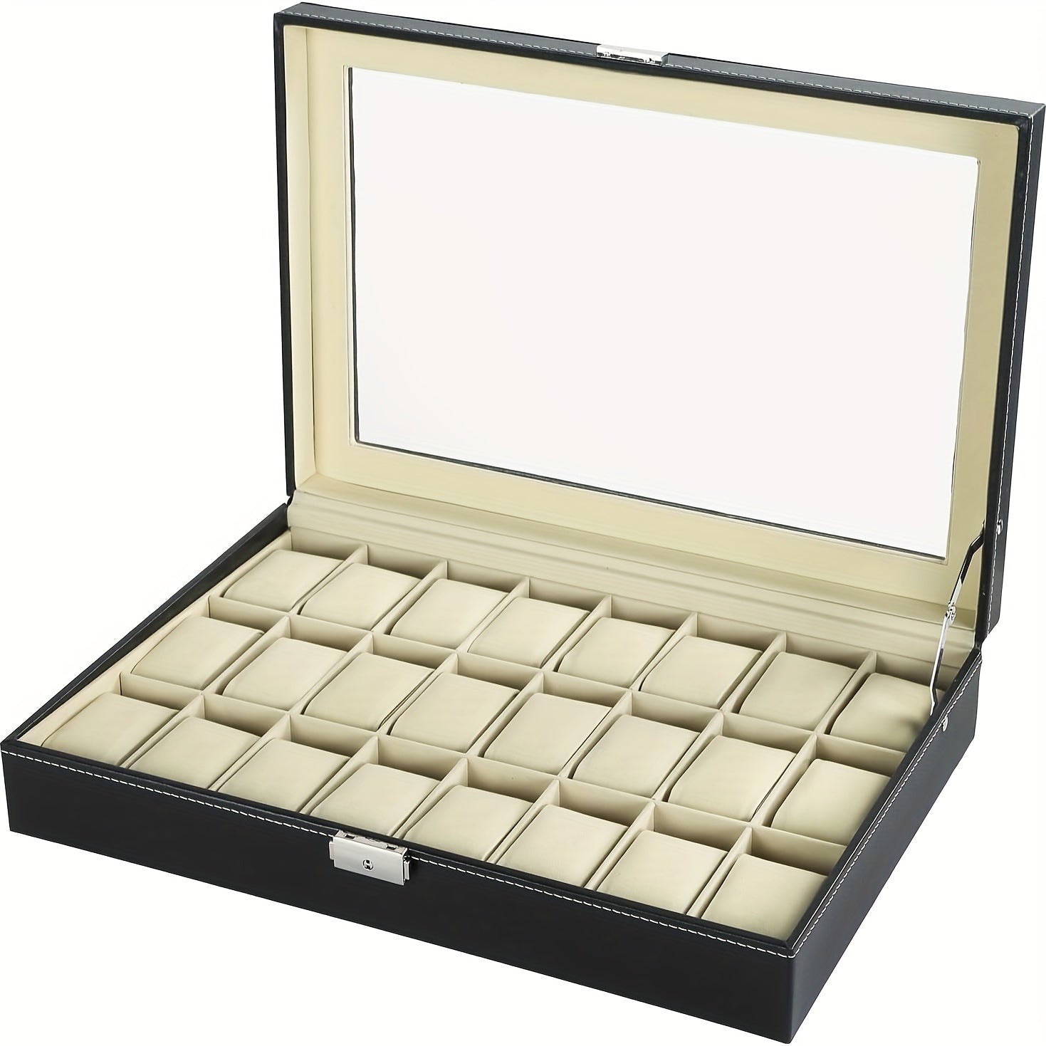 24 bit Watch Storage Box Pu Leather Material Box Jewelry Storage Box