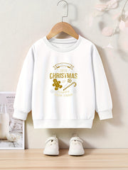 OERYUI Toddler Kids Christmas Cartoon & Letter Print Sweatshirt