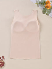 Mesh Thermal Underwear V Neck Sleeveless Top Women's Lingerie