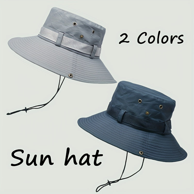 Adult's Sun Protection Fishing Bucket Hat Lightweight Wide Brim Sun Cap