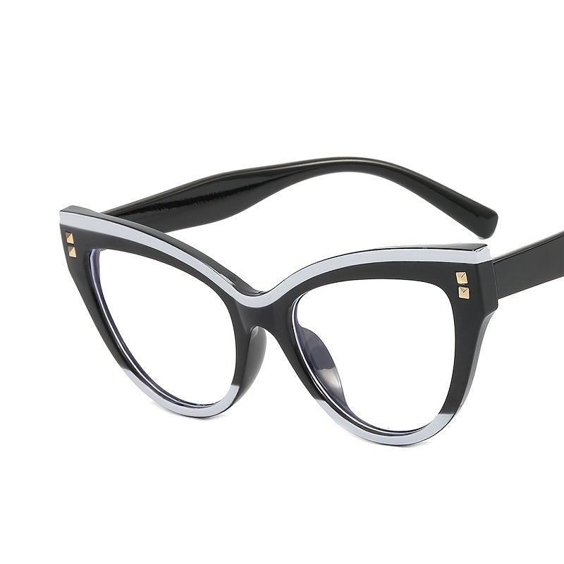 Women Oversized Cat Eye Computer Glasses Block Blue Light Relieve Fatigue
