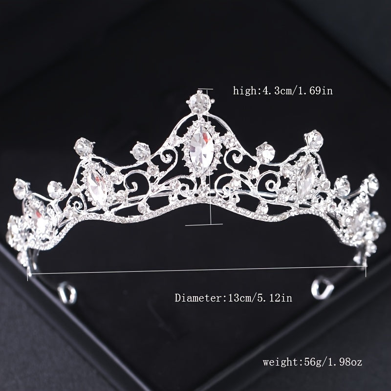 Bride Tiara Crown Jewelry Wedding Hair Tiara Crystal Birthday Hairband