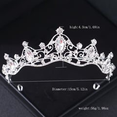 Bride Tiara Crown Jewelry Wedding Hair Tiara Crystal Birthday Hairband