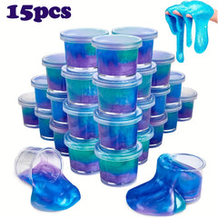 Mini Galaxy Slime 30pcs Mermaid Slime Party Favors Soft Sludge Toy