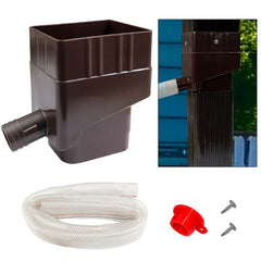 Rainwater Collection System Diverter Connector Kit Outdoor Garden Lawn