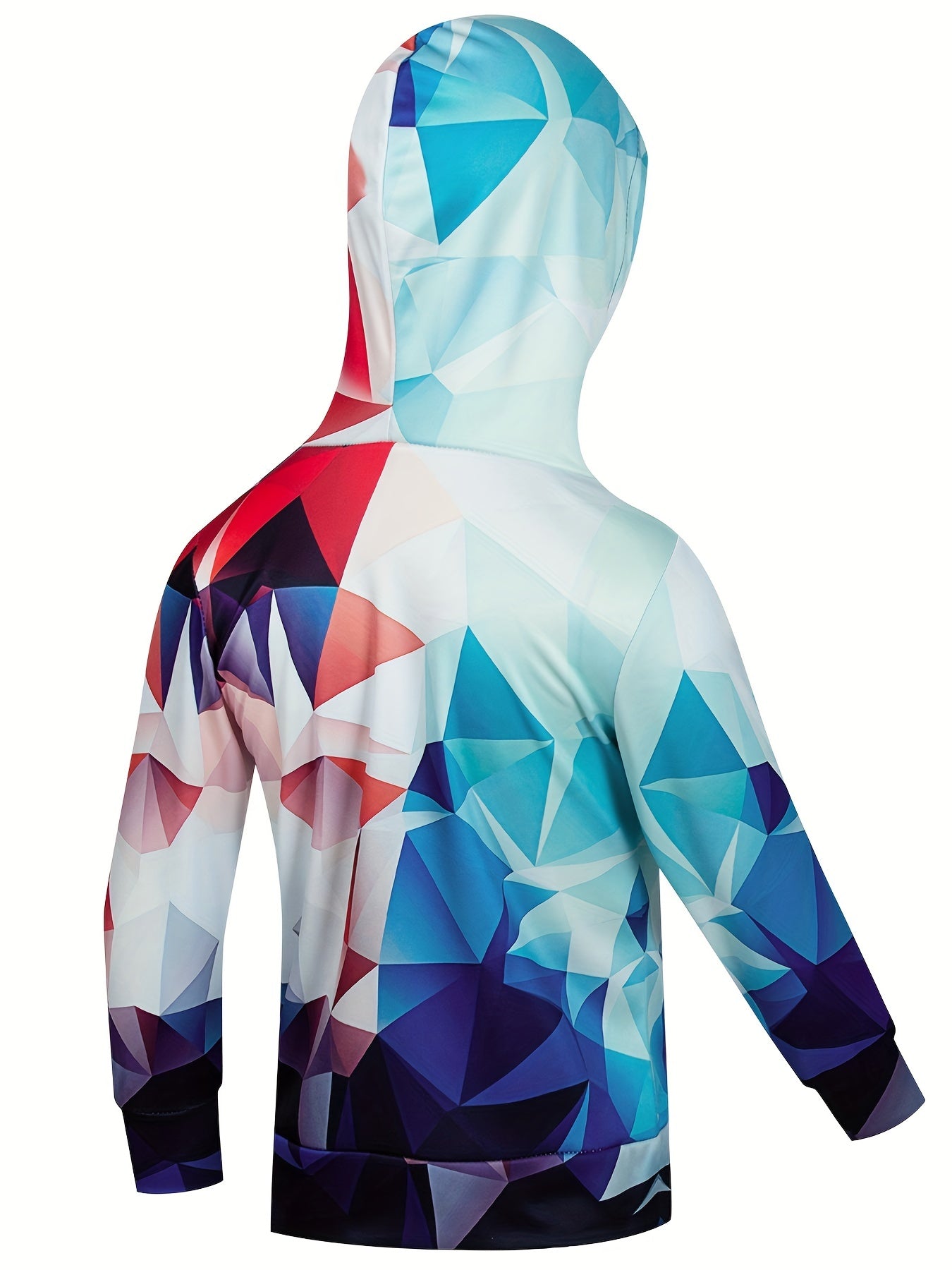 Unisex Kid's Geometry Graphic Hoodie Casual Hooded Sweatshirt