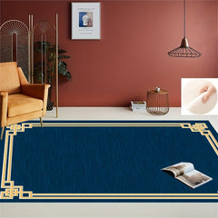 Geometric Non Slip Rug Soft Faux Sheepskin Floor Mat