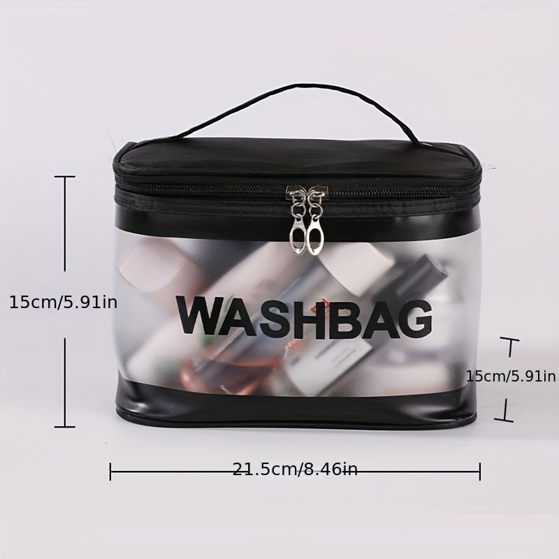 Transparent PVC Waterproof Makeup Bag Women's Travel Toiletry Bag