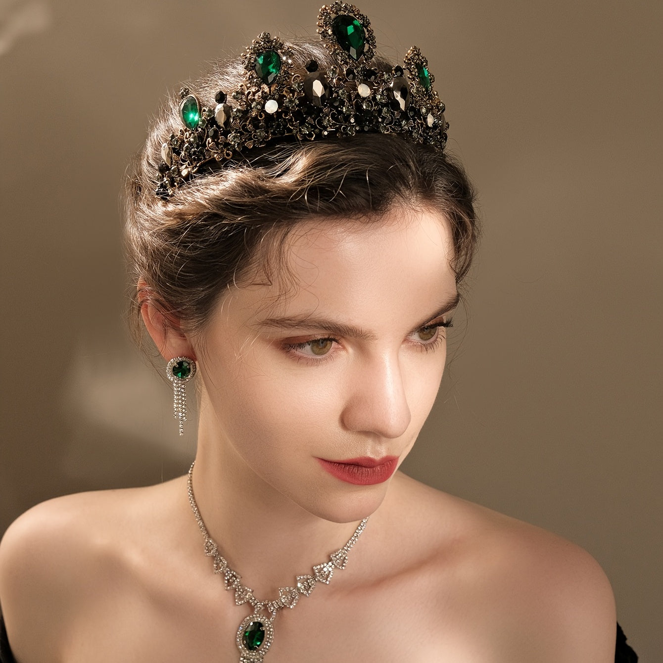 Vintage Bride Hair Accessories Wedding Prom Crown