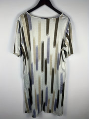 Casual Dress Women's Plus Printed Short Sleeve Tee Dress