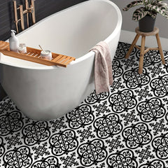 12pcs Moroccan Ethnic Pattern Tile Stickers Flower Tile