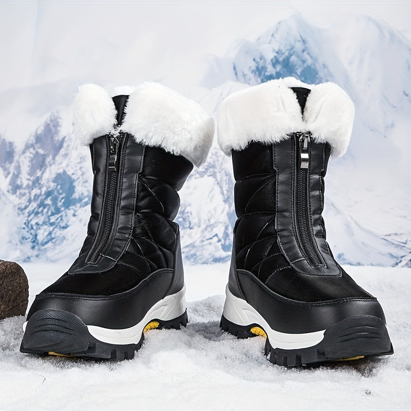 Women's Non-slip Snow Boots Thick Bottom Warm High Top Shoes