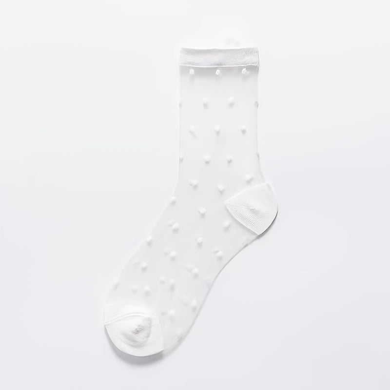 Semi Sheer Polka Dots Socks Women's Stockings & Hosiery