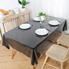 Waterproof Transparent Plastic Tablecloth Spill-proof Rectangular Tablecover