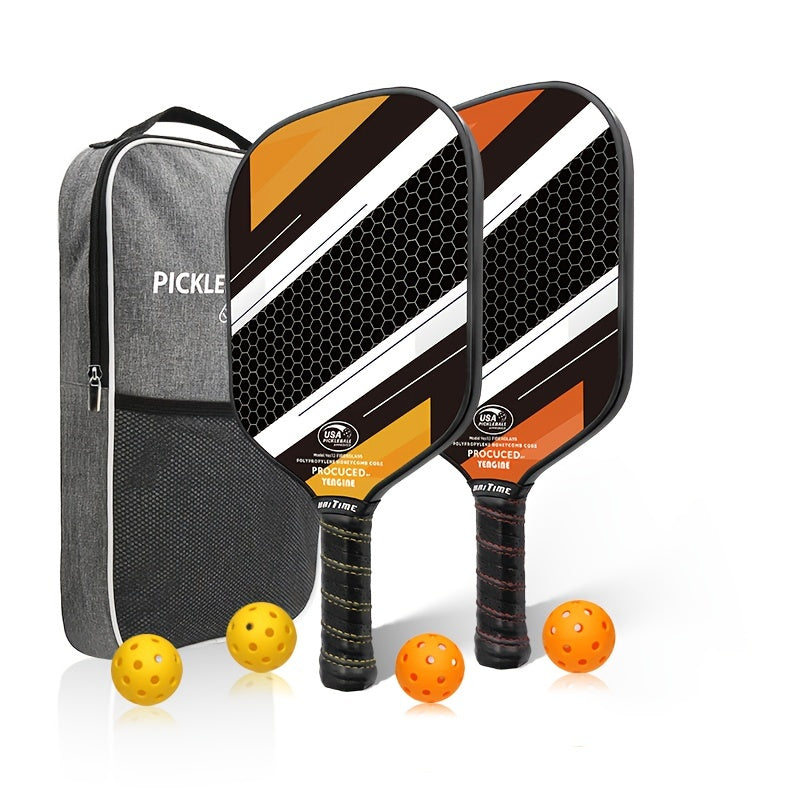 Haitime Fiberglass Pickleball Racket Set with Bag and Balls