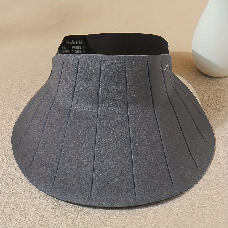 Ice Silk Visor Hat Soft UV Protection Sun Hat For Cycling Sports