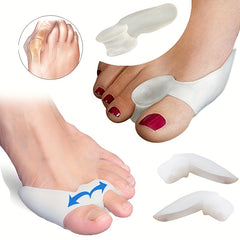2 Pairs Silicone Gel Bunion Corrector Toe Separator