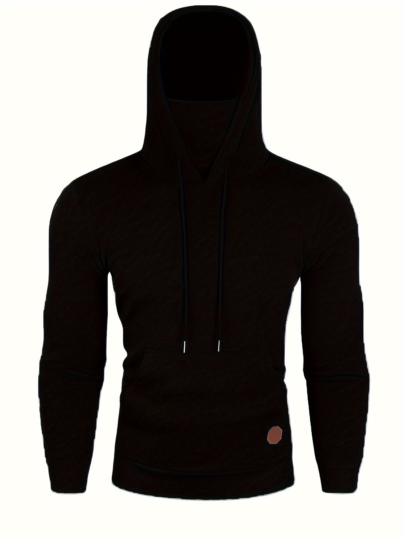 Men's Grey Hoodie Sweatshirt with Kangaroo Pocket