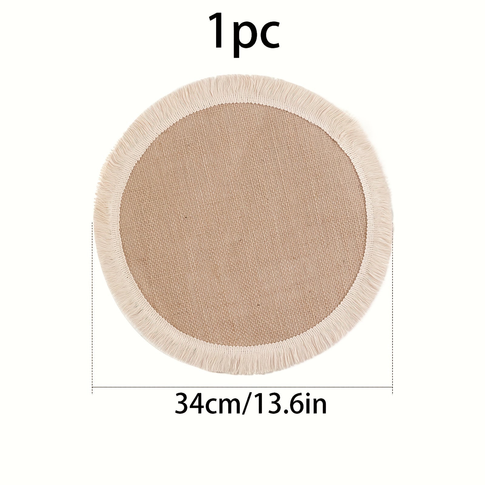Bohemian Style Round Polyester Coaster Wedding Table Mat