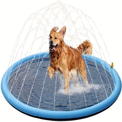 Non Slip Splash Pad For People And Dog Thicken Sprinkler Pool
