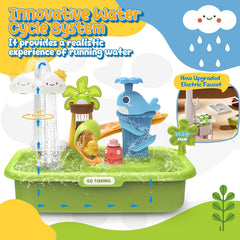 Kids Fishing Toy Sandbox Water Table Toy for Pretend Play