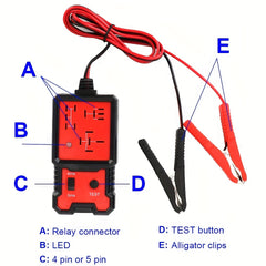 LED Indicator Car Relay Tester 12V