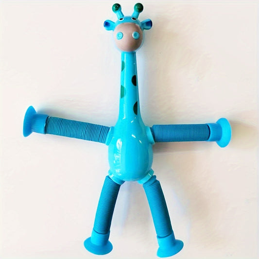 Telescopic Giraffe Suction Cup Doll Toy
