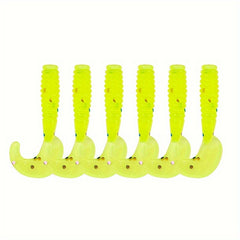 10pcs Soft Lure Twister Tail Fishing Bait Fishing Tackle