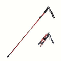 Telescopic Hiking Pole Lightweight Aluminum Alloy Mountaineering Stick