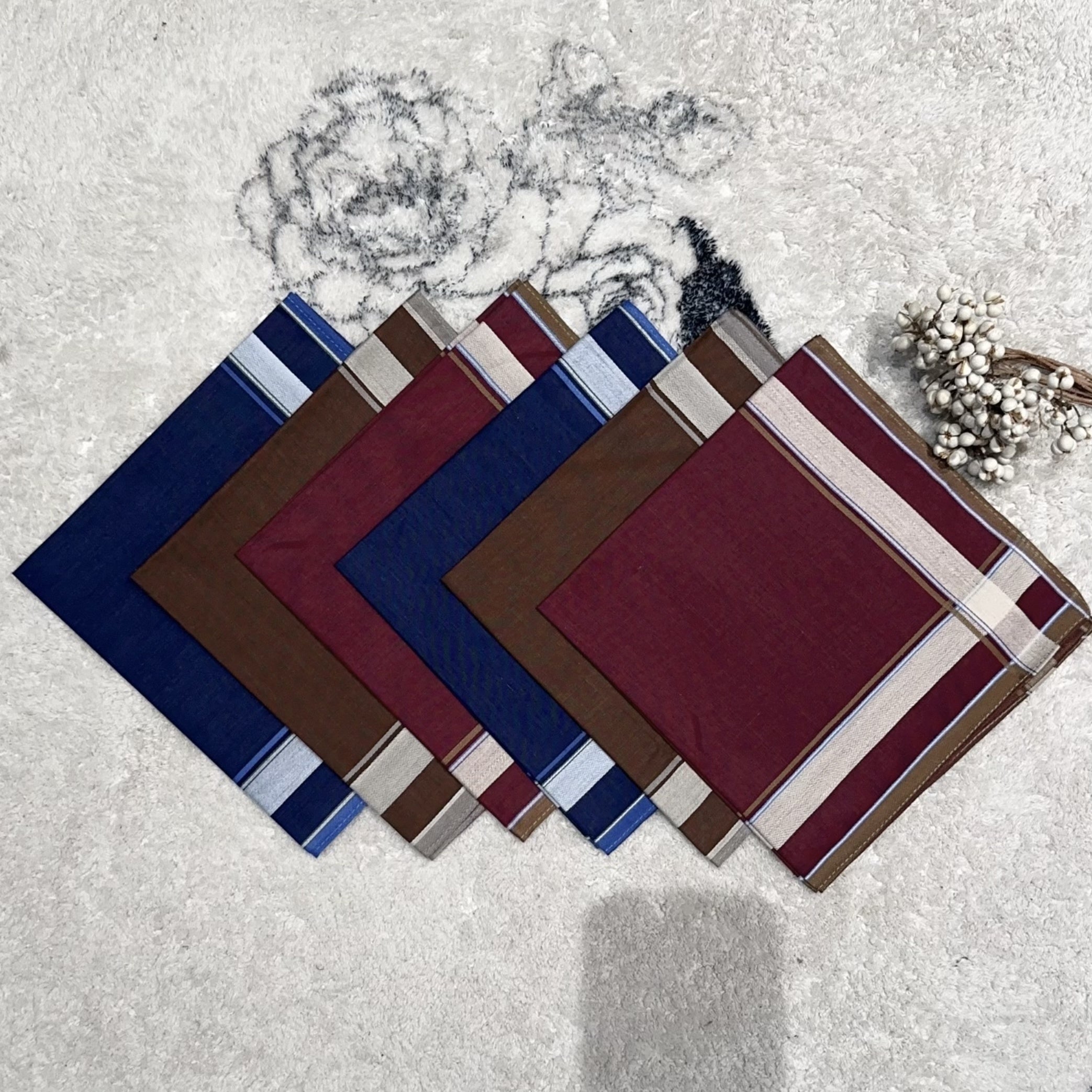 Men's Business Handkerchiefs Dark Suit Pocket Towels