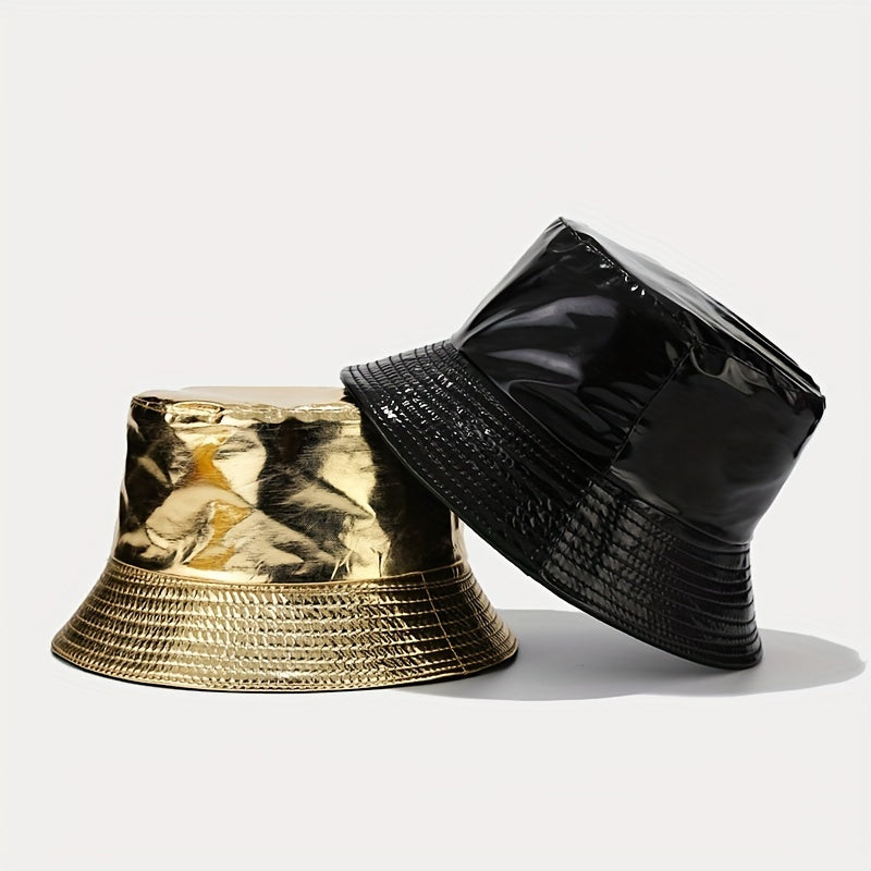 Reversible Waterproof Sun Hat Unisex Bucket Hat for Sun Protection