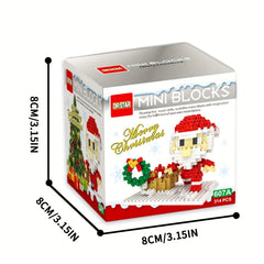 Christmas Building Blocks Set 314pcs Holiday Present Box Stacking Toys