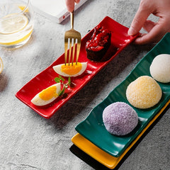 2pcs Porcelain Sushi Plates 23 9 25in Ceramic Restaurant Household Sushi Plate