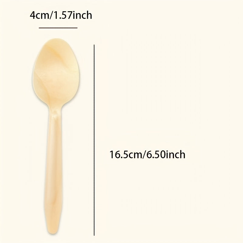 100pcs Disposable Wooden Spoons Biodegradable Bulk Birch Spoons