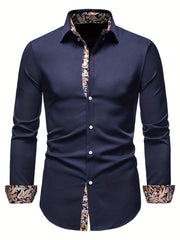 Paisley Binding Men's Button Up Shirt