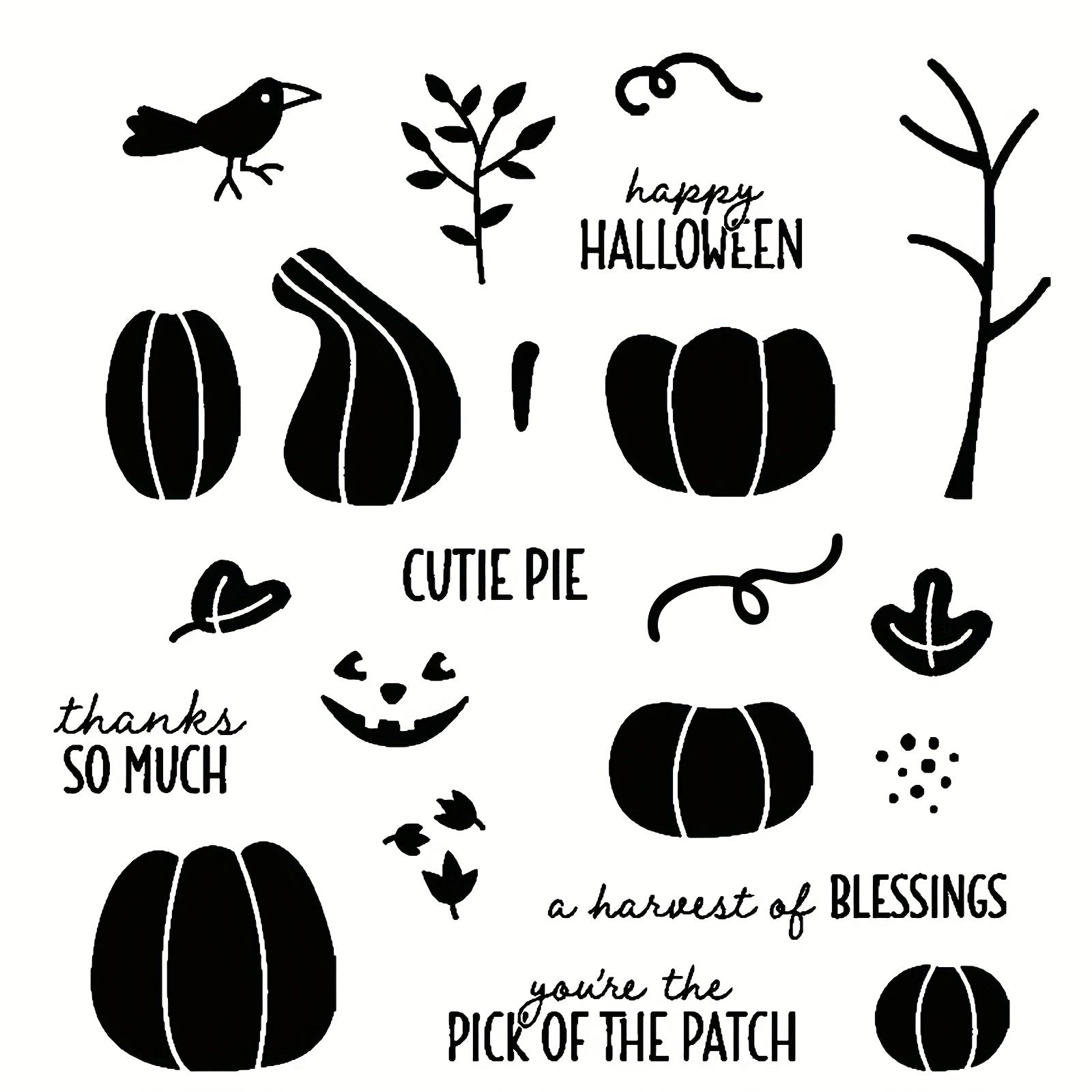 Halloween Metal Cutting Dies And Stamps Set