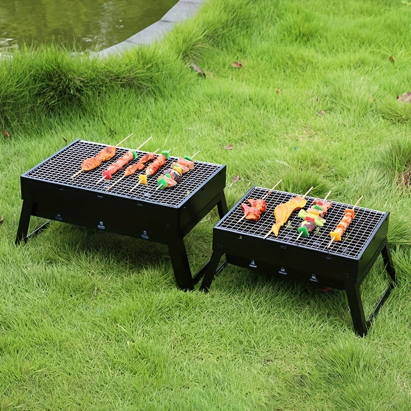 Foldable Campfire Grill for Outdoor Camping Picnic BBQ Home Charcoal BBQ Grill