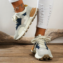 Block Mesh Chunky Sneakers Lightweight Shock Absorption Dad Shoes
