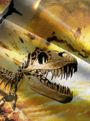 3D Skeleton Dinosaur Graphic Tee Kids Summer Gift