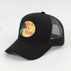 Fish Print Baseball Cap Mesh Trucker Hat Lightweight Breathable Sun Hat