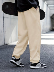 Cartoon Print Men's Sweatpants Casual Jogger Pants Pockets